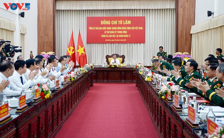 Tổng Bí thư Tô Lâm: Xây dựng quân đoàn 12 là lực lượng cơ động, chiến lược của quân đội - ảnh 1