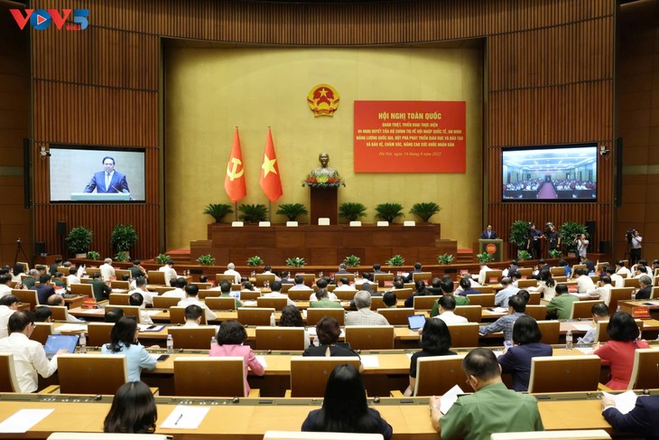 Hội nghị toàn quốc quán triệt Nghị quyết của Bộ chính trị   - ảnh 1