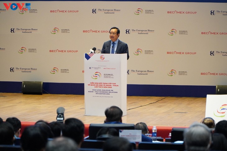 Diễn đàn đối thoại cấp cao ASEAN – Italia 2025: Cầu nối hợp tác xanh, số và sáng tạo - ảnh 1