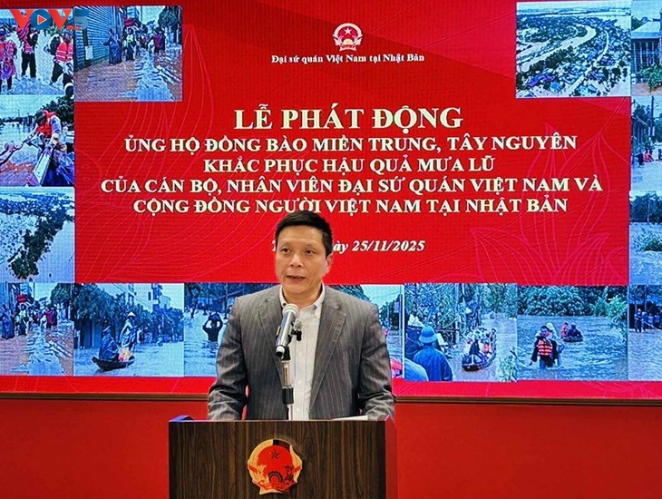 Phát động ủng hộ đồng bào bị thiên tai trong nước tại Nhật Bản - ảnh 1