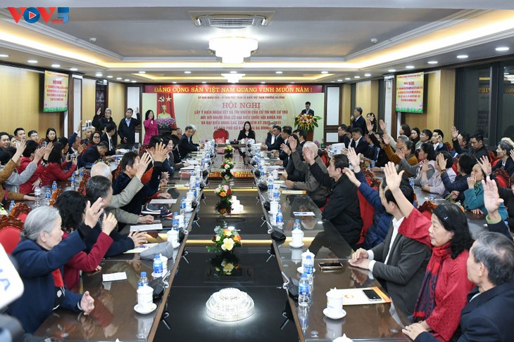 Tổng Bí thư Tô Lâm dự Hội nghị lấy ý kiến cử tri nơi cư trú với người ứng cử đại biểu Quốc hội khóa XVI - ảnh 1