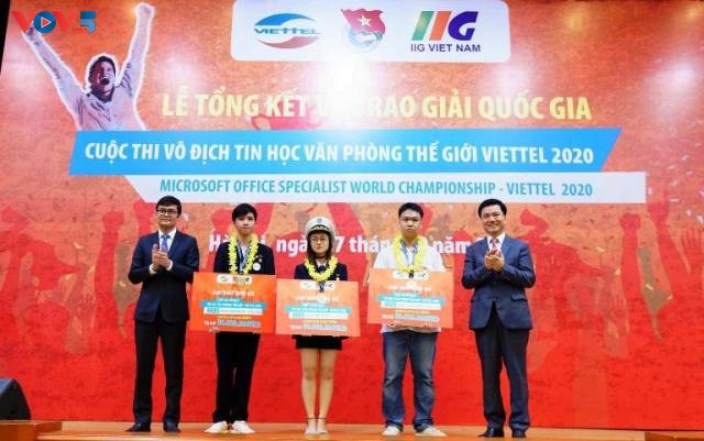 Trao giải quốc gia Cuộc thi vô địch tin học văn phòng thế giới – Viettel 2020 - ảnh 1