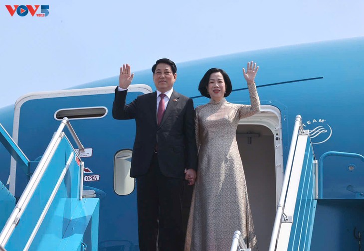 Líder vietnamita parte de Hanói para visitas de Estado a Egipto y Angola - ảnh 1