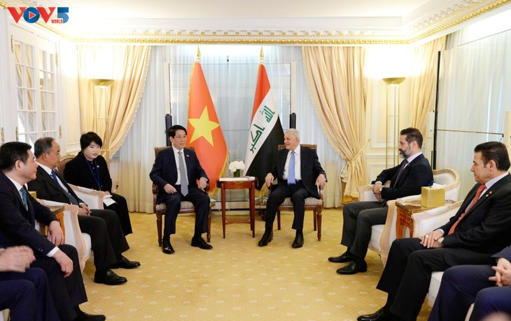 Estadista vietnamita prosigue reuniones bilaterales con líderes mundiales en Nueva York - ảnh 3