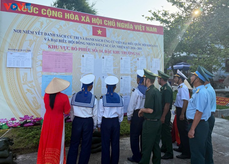 Répétition générale des élections sur l’île de Truong Sa - ảnh 1
