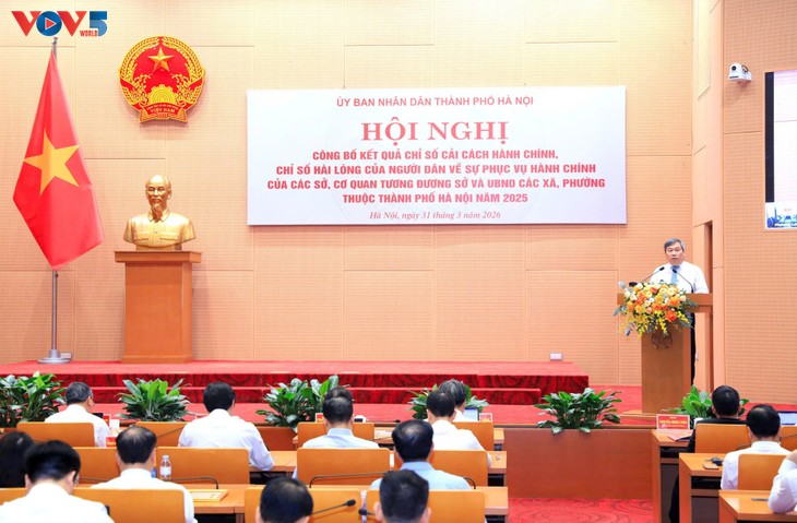 Hanoï enregistre une nette progression de son indice de réforme administrative en 2025 - ảnh 2