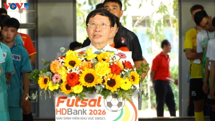 Khai mạc Giải Futsal HDBank Sinh viên khu vực Đồng bằng Sông Cửu Long năm 2026 - ảnh 1