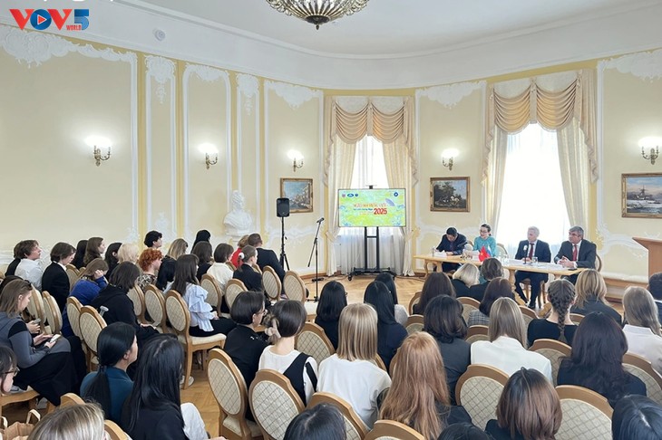 Sôi nổi ngày hội tiếng Việt tại trường Đại học sư phạm quốc gia Nga mang tên Herzen - ảnh 1