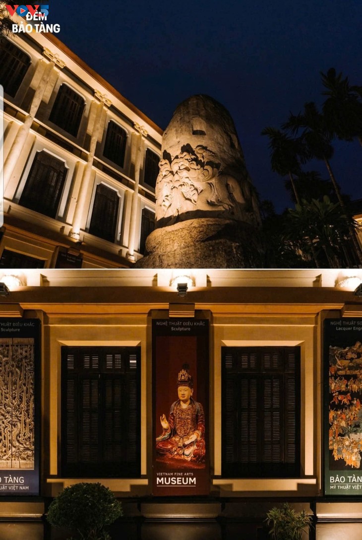 Lần đầu tiên Bảo tàng Mỹ thuật Việt Nam mở cửa đón du khách ban đêm - ảnh 1