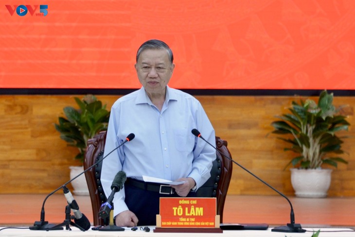 Tổng Bí thư Tô Lâm: “An Giang phải phấn đấu trở thành tỉnh khá của cả nước, là trung tâm kinh tế biển quốc gia” - ảnh 1