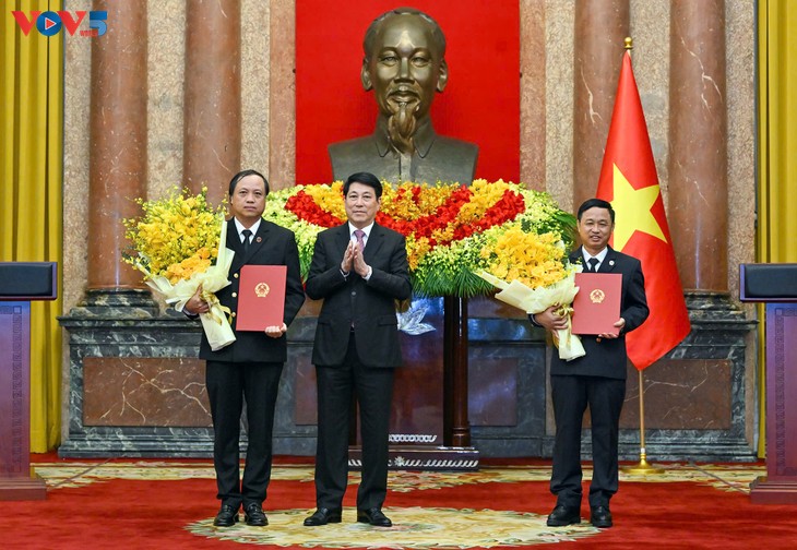 Chủ tịch nước Lương Cường trao quyết định bổ nhiệm Phó Chánh án Toà án Nhân dân Tối cao - ảnh 1