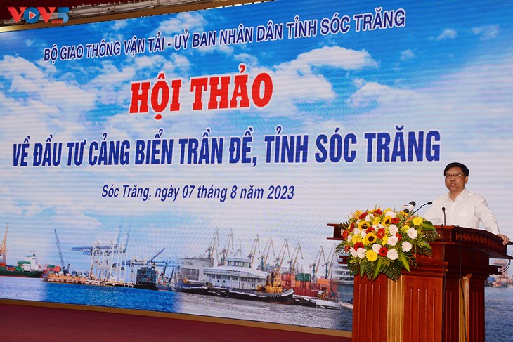 Quy hoạch cảng biển Trần Đề, tỉnh Sóc Trăng, thành cảng nước sâu đồng bằng sông Cửu Long - ảnh 1