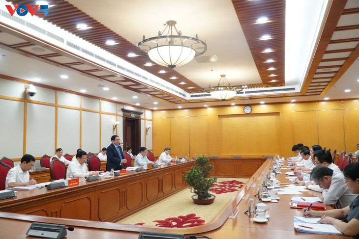 Bộ Chính trị làm việc về Đại hội Đảng bộ thành phố Hải Phòng và tỉnh Quảng Ngãi - ảnh 1