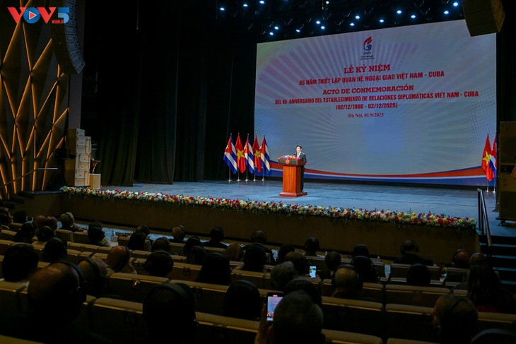 Mít tinh kỷ niệm 65 năm Ngày thiết lập quan hệ ngoại giao giữa Việt Nam và Cuba - ảnh 1