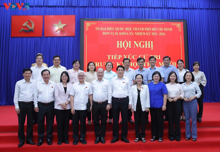 Chủ tịch nước Lương Cường tiếp xúc cử tri Thành phố Hồ Chí Minh - ảnh 1