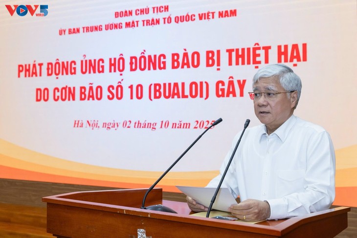 Mặt trận Tổ quốc Việt Nam phát động ủng hộ đồng bào bị thiệt hại do bão Bualoi - ảnh 1