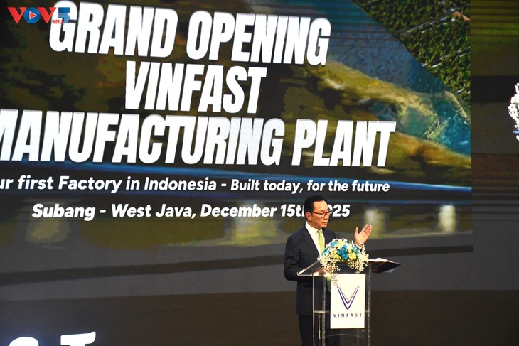VinFast khánh thành nhà máy ô tô điện tại Indonesia - ảnh 1