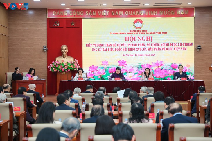 Hội nghị hiệp thương phân bổ cơ cấu, thành phần người được giới thiệu ứng cử đại biểu Quốc hội khóa XVI - ảnh 1