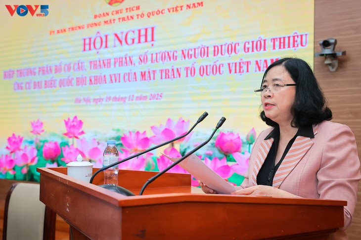 Hội nghị hiệp thương phân bổ cơ cấu, thành phần người được giới thiệu ứng cử đại biểu Quốc hội khóa XVI - ảnh 2