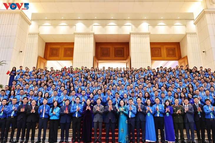 Thủ tướng Phạm Minh Chính dự Đại hội đại biểu Đoàn Thành niên Cộng sản Hồ Chí Minh Chính phủ lần thứ Nhất - ảnh 1