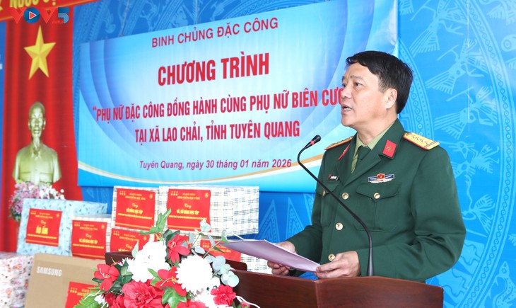 Chương trình “Phụ nữ Đặc công đồng hành cùng phụ nữ biên cương“: Lan tỏa yêu thương nơi vùng cao - ảnh 4