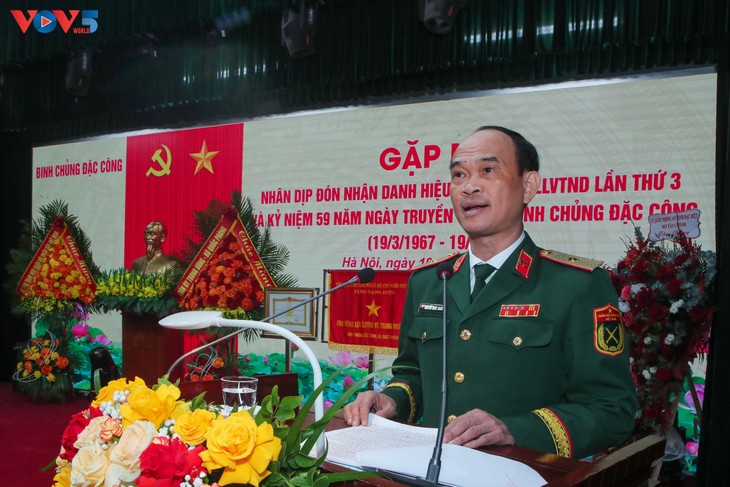 Binh chủng Đặc công kỷ niệm 59 năm ngày truyền thống, đón nhận danh hiệu Anh hùng Lực lượng vũ trang nhân dân lần thứ ba - ảnh 2