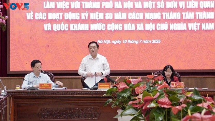 ฮานอยค้ำประกันการจัดงานฉลองครบรอบ 80 ปีการปฏิวัติเดือนสิงหาคมและวันชาติ 2 กันยายนเป็นไปอย่างสมเกียรติ ยิ่งใหญ่และปลอดภัย - ảnh 1