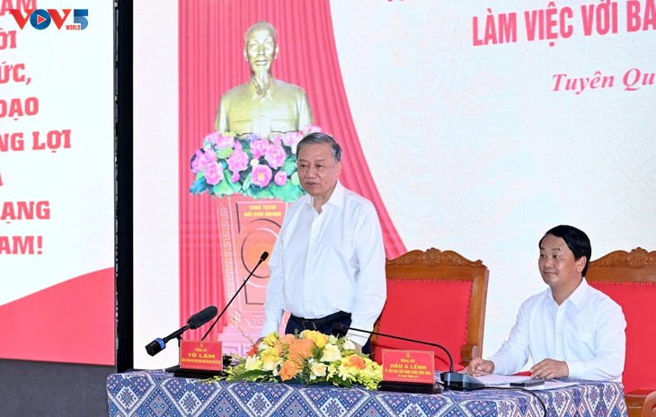 KPV-Generalsekretär: Tuyen Quang soll neue Position auf der nationalen Entwicklungskarte bestimmen - ảnh 1