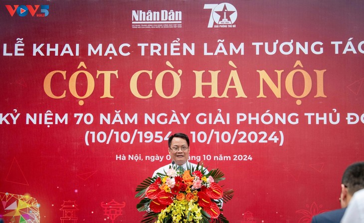 Khai mạc Triển lãm tương tác Cột cờ Hà Nội kỷ niệm 70 năm ngày Giải phóng Thủ đô - ảnh 6