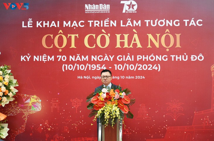 Khai mạc Triển lãm tương tác Cột cờ Hà Nội kỷ niệm 70 năm ngày Giải phóng Thủ đô - ảnh 2