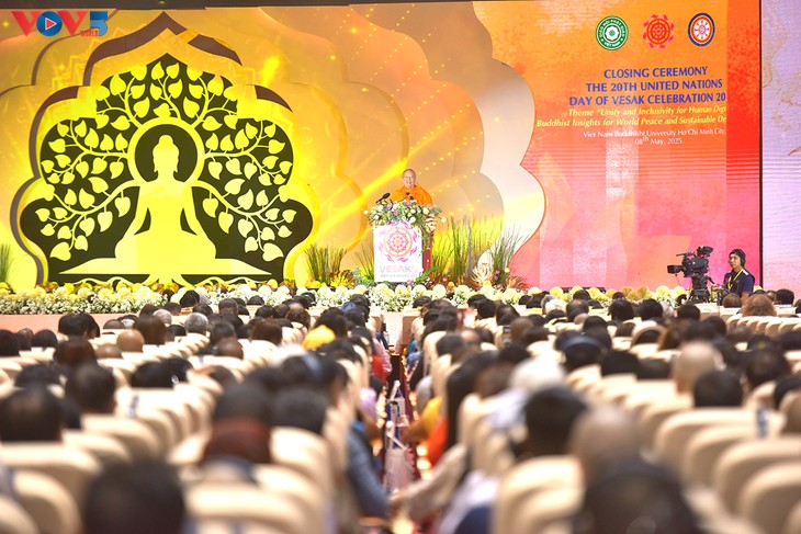 Clôture du Vesak 2025: Déclaration de Hô Chi Minh-ville en faveur de la paix et de la dignité humaine - ảnh 2