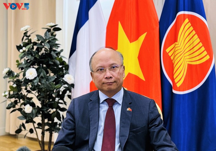 Visite d’Emmanuel Macron: L’ambassadeur du Vietnam en France salue l’élargissement du partenariat stratégique global  - ảnh 1