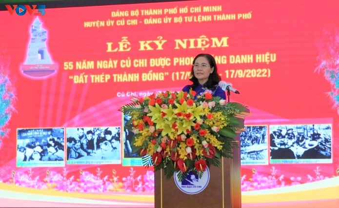 Kỷ niệm 55 năm Ngày huyện Củ Chi nhận danh hiệu “Đất thép thành đồng“ - ảnh 1