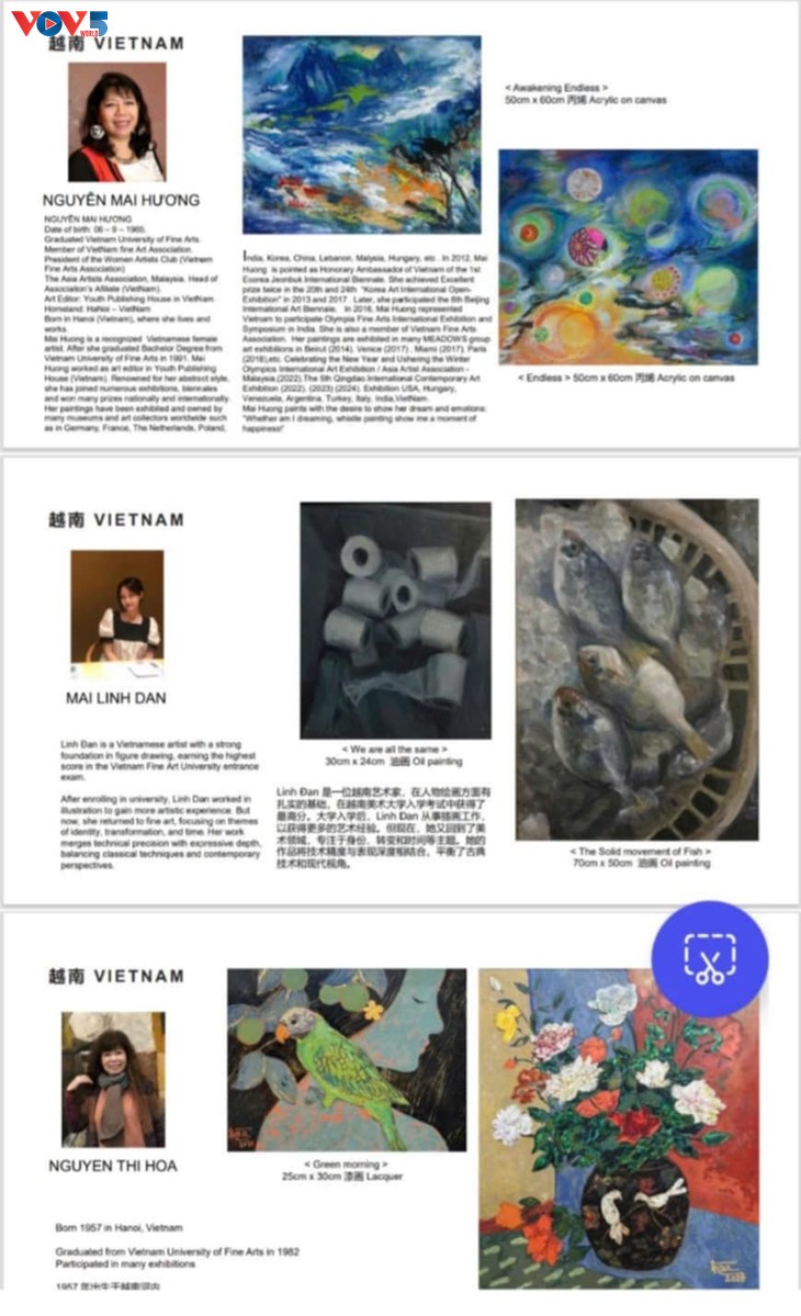 Đoàn họa sĩ Việt Nam tham gia triển lãm nghệ thuật tại Bắc Kinh (Trung Quốc) - ảnh 1