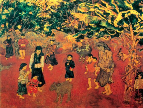 Painter Nguyen Tu Nghiem A Pioneer In Combining Folklore With Contemporary Fine Art