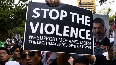 Siguen manifestantes en Egipto pidiendo restitución del presidente Mursi - ảnh 1