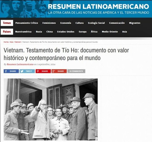 Resumen Latinoamericano destaca papel del presidente Ho Chi Minh para revolución vietnamita - ảnh 3