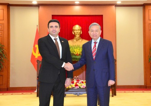 Secretario General del Partido Comunista de Vietnam recibe al presidente de Asamblea Nacional de Armenia - ảnh 1