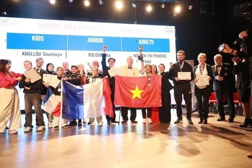 Vietnam triunfa en Campeonato Mundial de Mapas Mentales 2024 - ảnh 1