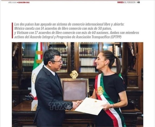 Prensa mexicana conmemora 50 años de relaciones diplomáticas entre Vietnam y México - ảnh 1