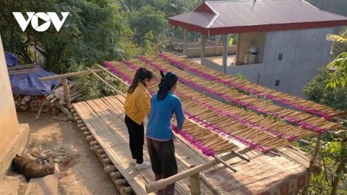 Los Tay en Pac Nghe preservan su oficio tradicional de elaboración de inciensos  - ảnh 1