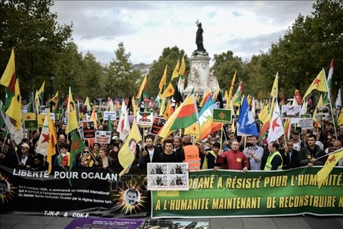 Ola de manifestaciones en Europa contra acción militar turca en Siria - ảnh 1