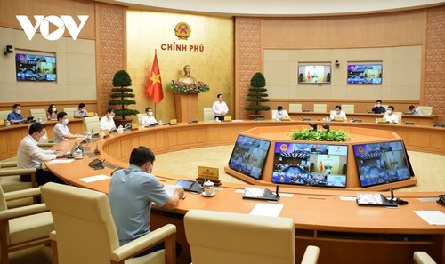 El primer ministro de Vietnam trabaja con provincias sureñas sobre la situación epidémica - ảnh 1