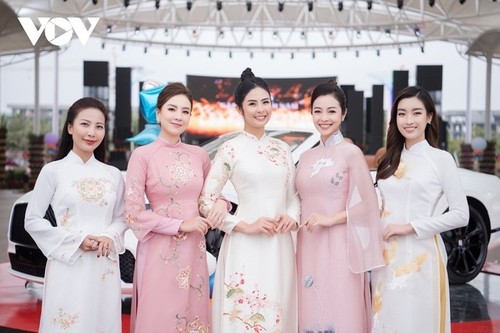 La belleza de las mujeres vietnamitas en el Ao Dai - ảnh 6