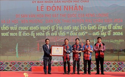 Honran en Mai Chau rituales Ken Loong y Ken Muong de los Thai  - ảnh 1