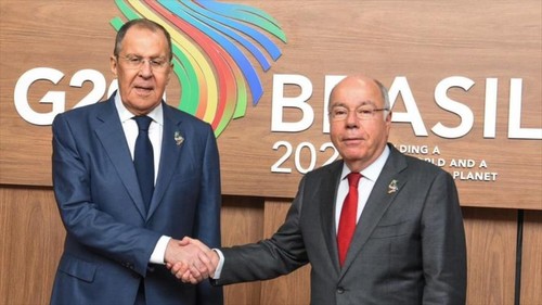 Canciller de Rusia se reúne con sus pares de Brasil, México y Bolivia en Río de Janeiro - ảnh 1