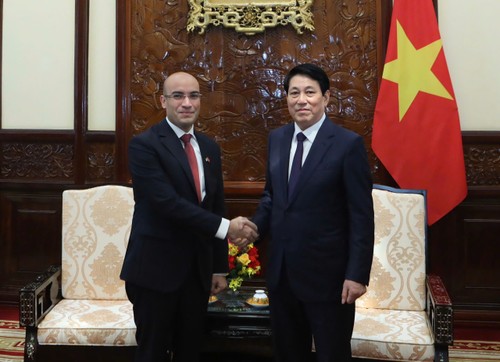 Presidente de Vietnam recibe al saliente embajador argelino - ảnh 1