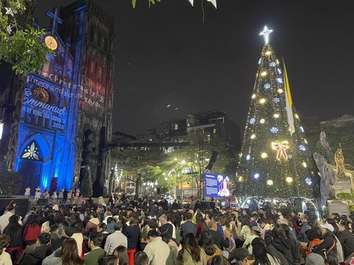 Ambiente navideño en Vietnam - ảnh 1