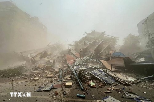 Continúan actividades humanitarias internacionales en Myanmar tras desastre natural  - ảnh 1