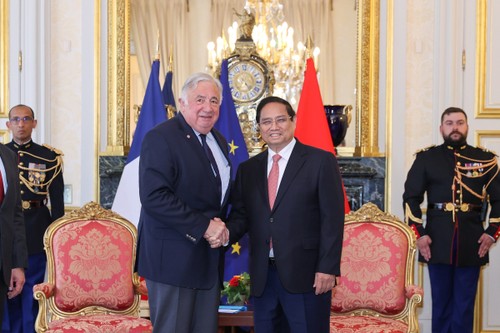 Premier de Vietnam se reúne con presidentes del Senado y la Asamblea Nacional de Francia - ảnh 1